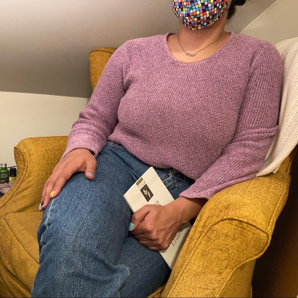 PINK/PURPLE KNIT SWEATER